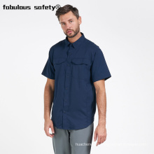 Hot Sale Drop Shipping Customize Industrial Mechanic Work Shirt Short Sleeve